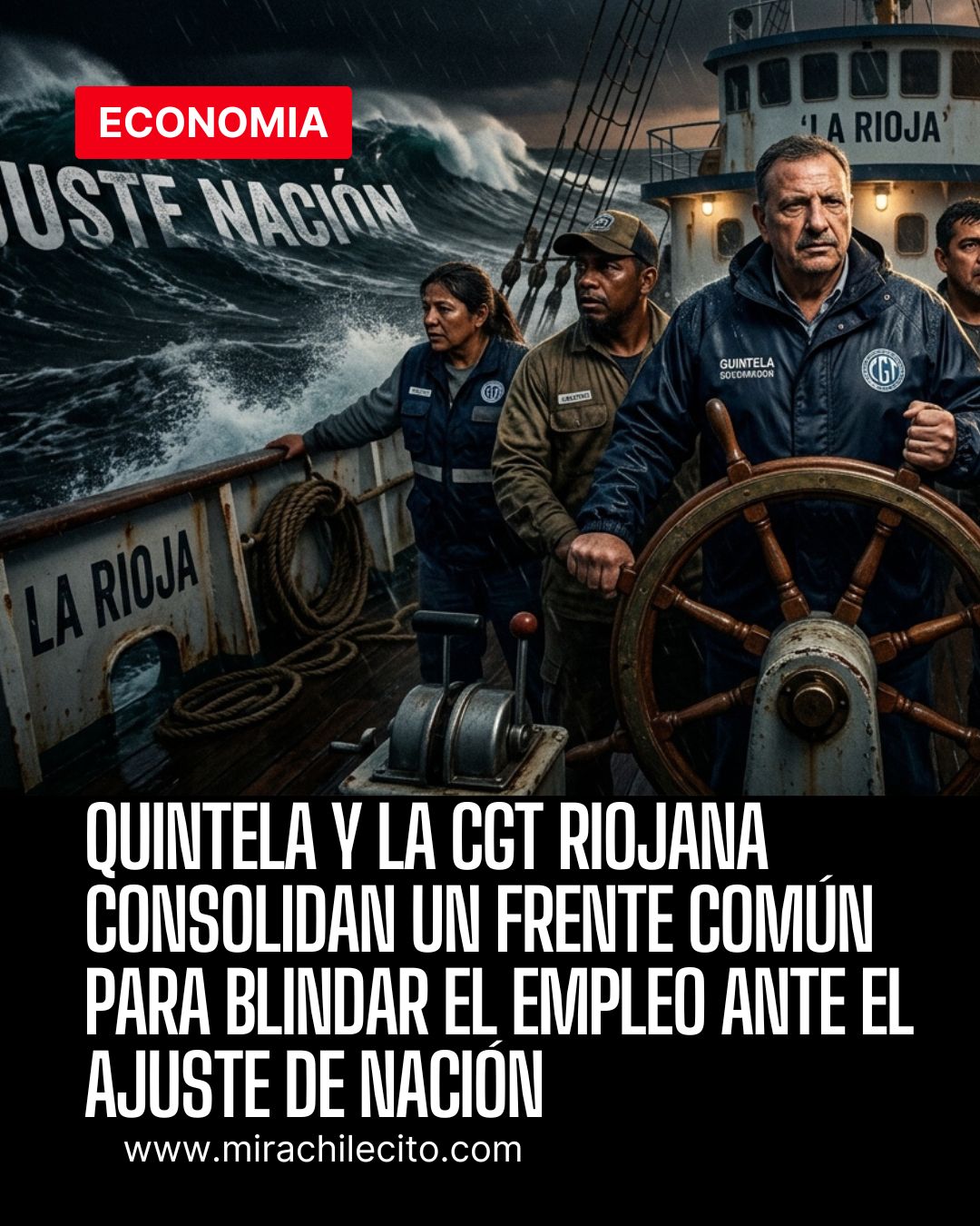 Quintela y la CGT riojana consolidan un frente común para blindar el empleo ante el ajuste de Nación