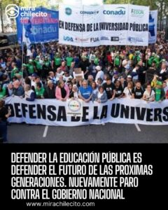 Paro universitario 48 horas: CONADU para el 27 y 28