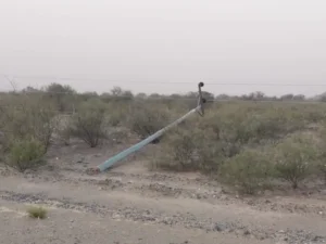 Viento zonda corta la luz en General Felipe Varela